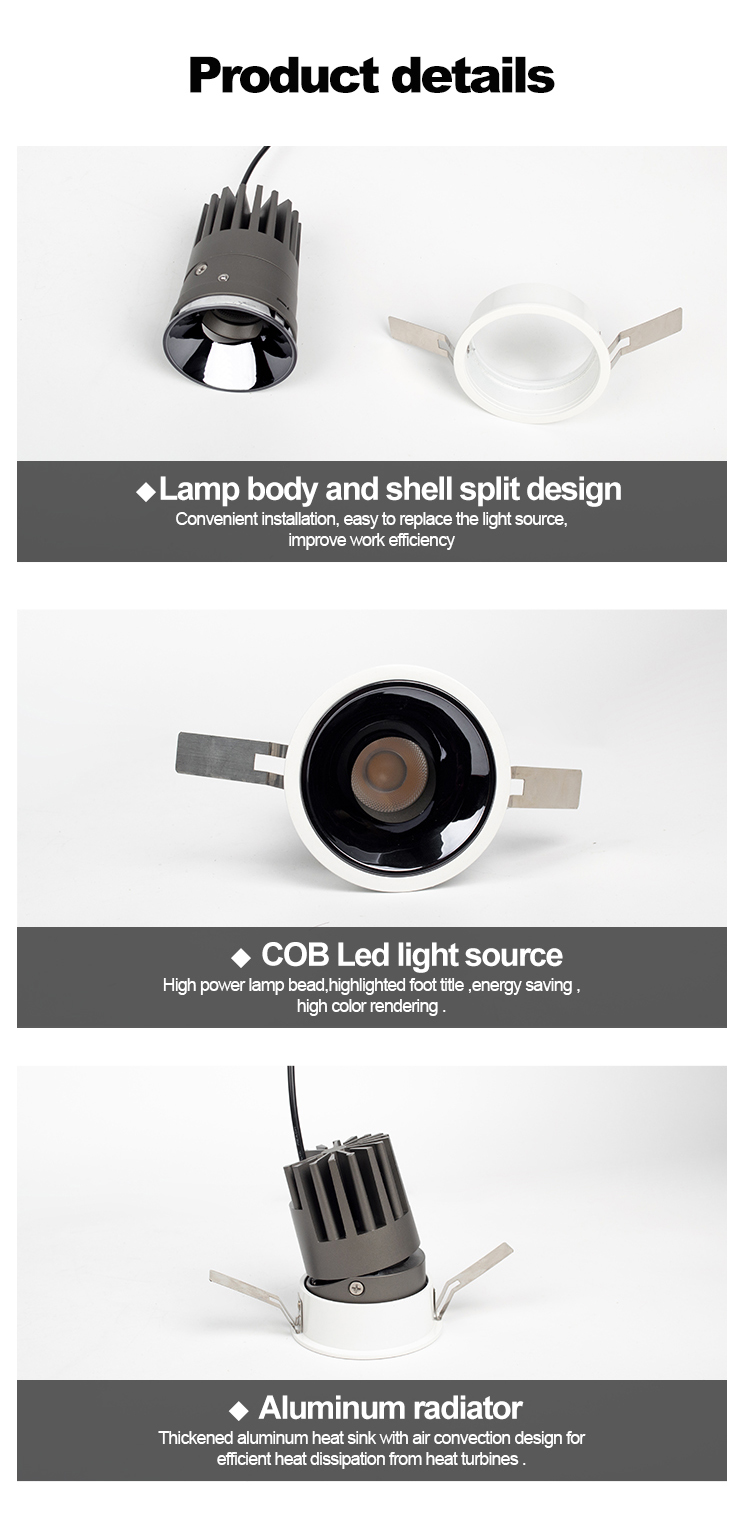 8w waterproof led downlight