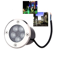 10PCS Free shipping IP65 led underground lights 1W-5W warm white green yellow blue color led Under ground light for Garden