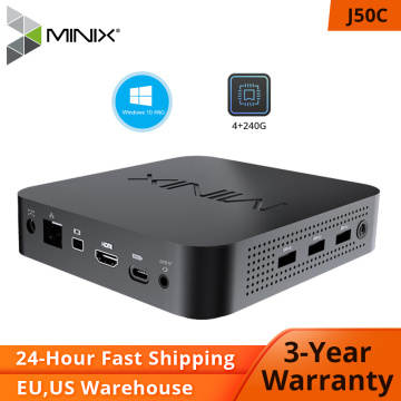 MINIX MINI PC NEO J50C-4 Official WINDOWS 10 PRO SERIES Intel Pentium Silver J5005 DDR4 4GB/64GB Vesa Mount MINI PC