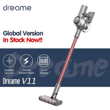 2020 Dreame V11 Handheld Wireless Vacuum Cleaner OLED Display Portable Cordless 25kPa All in one Dust Collector Carpet Cleaner