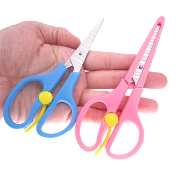 School paper Handicraft Kindergarden DIY Snip Kid cut craft Household shear Scissor Stationary Office Student Child Safety