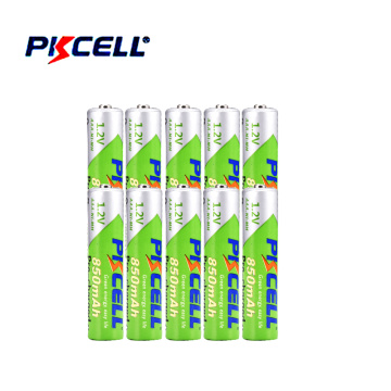 10Pcs*PKCELL AAA Battery 850mAh 1.2V NI-MH AAA Low self discharge 3A Rechargeable batteries pila battery For Digital camera