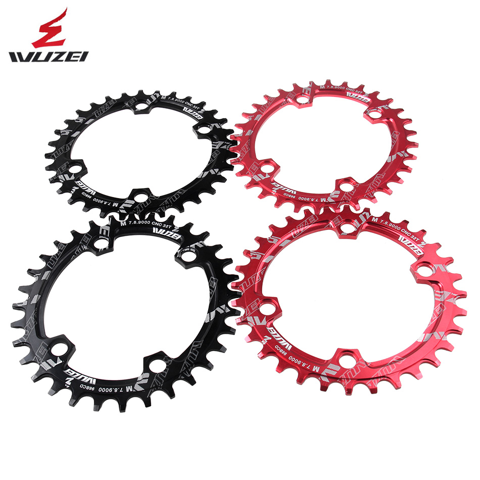 WUZEI 96BCD MTB Bicycle Sprockets Wide Narrow chainwheel 32/34/36T oval/round Crank Sprockets for Shimano M7000 M8000 M9000
