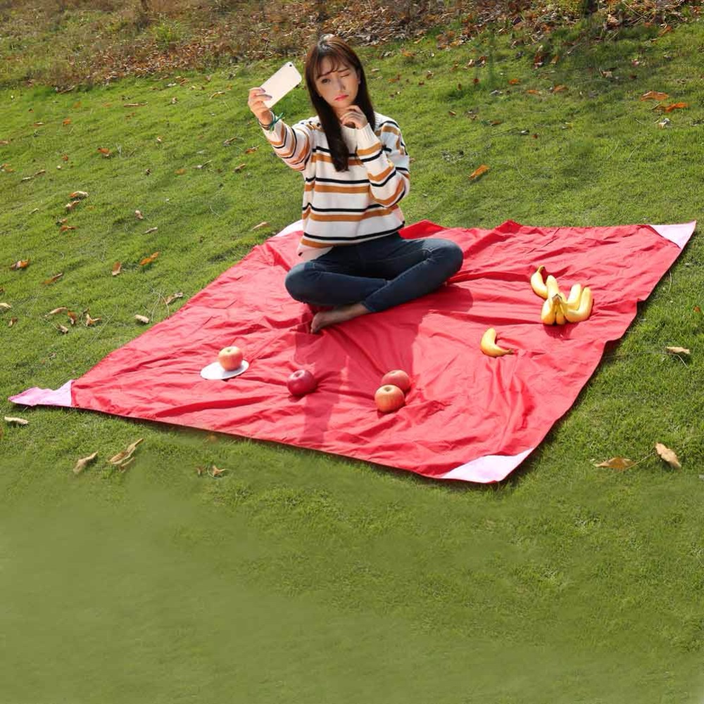 3 Sizes 110*70cm/150*110cm/180*150cm Outdoor Multifunction Portable Foldable Picnic Camping Mat Pocket Beach Blanket Pad