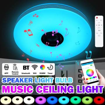 Modern RGB LED Ceiling Lights Home lighting 36W 72W APP bluetooth Music Light Bedroom Lamps Smart Ceiling Lamp+Remote Control