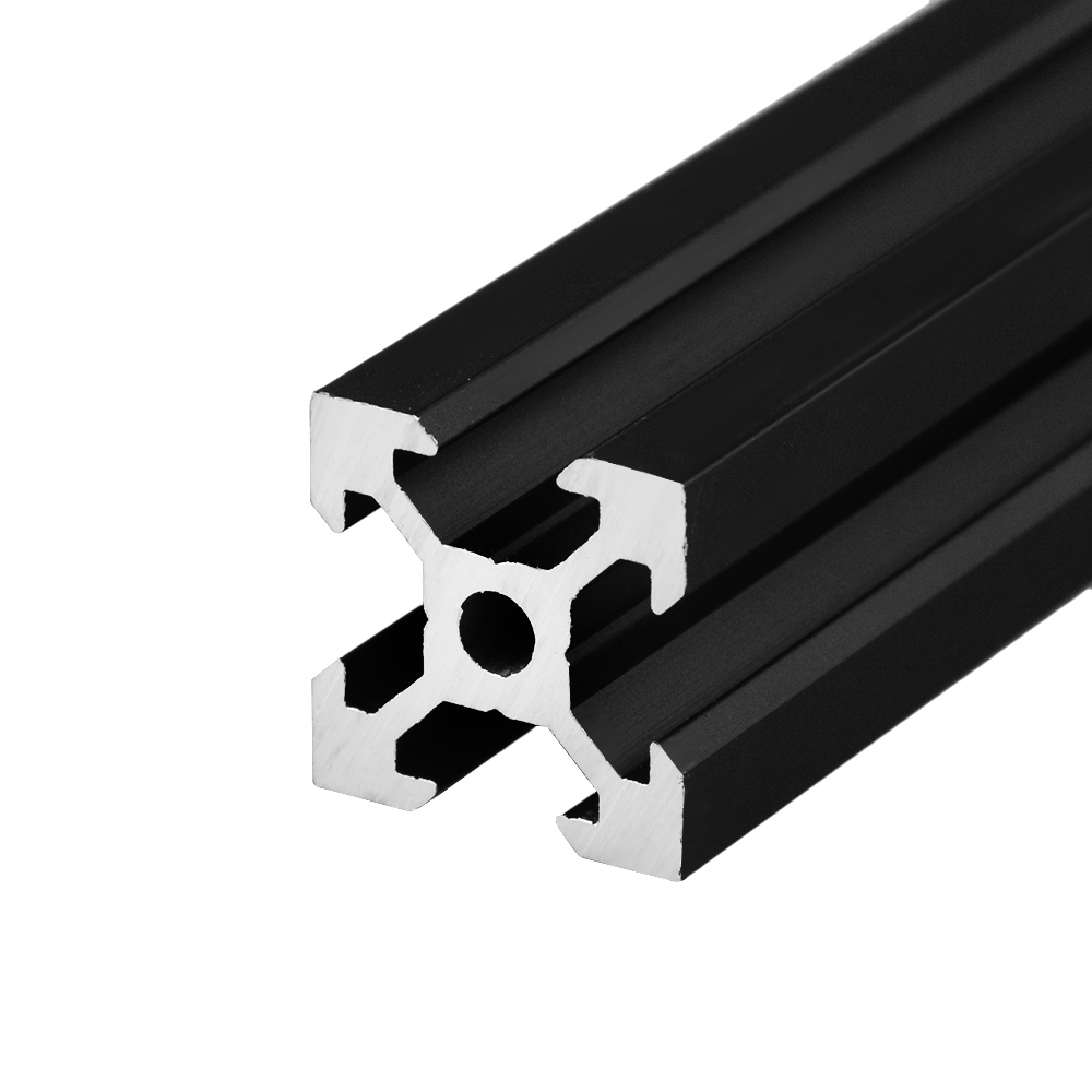 1PC BLACK 2020 V-slot European Standard Anodized Aluminum Profile Extrusion Linear Rail for CNC 3D Printer