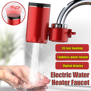 Kitchen Faucet Instant Hot Water 3000W Digital LCD Display Electric Faucet Water Heater Electric Tankless Fast Heating Water Tap