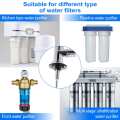 Kitchen Water Filter Faucet Chrome Plated 1/4 Inch Connect Hose Reverse Osmosis Filters Parts Purifier Direct Drinking Tap water
