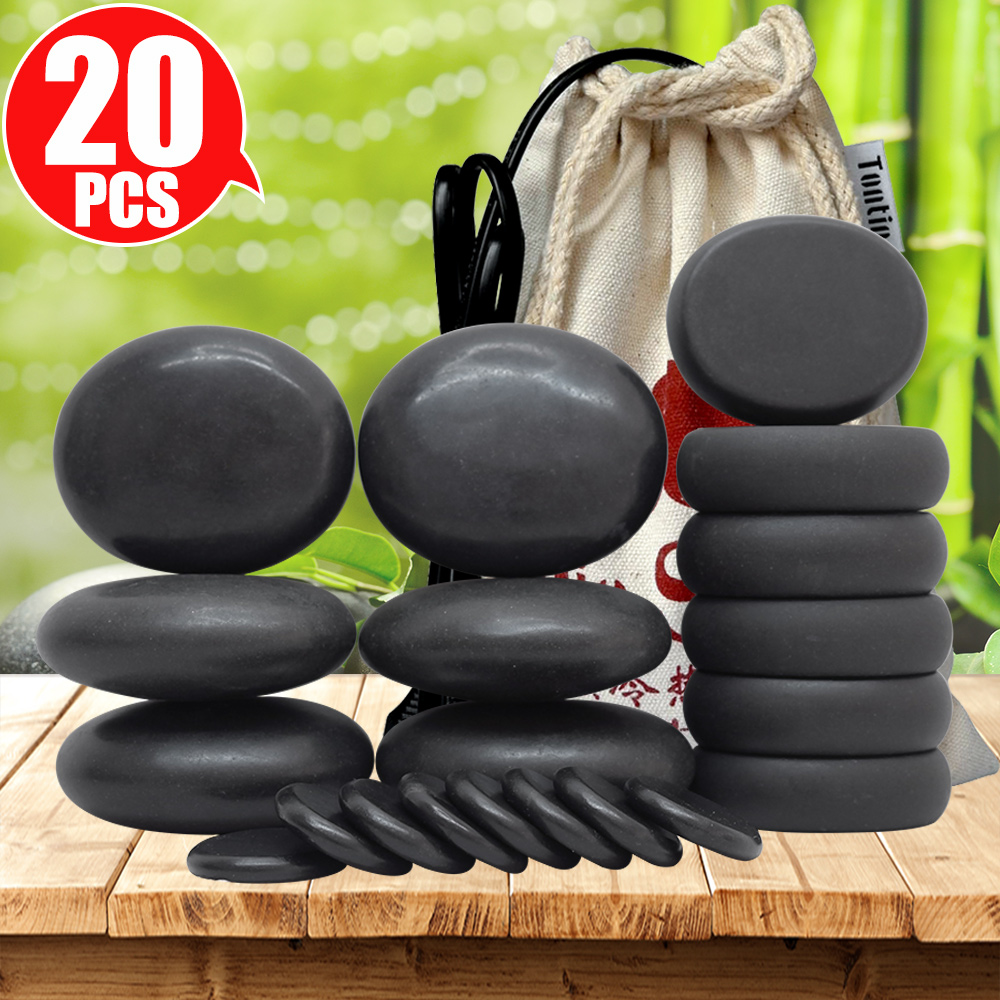 TONTIN Hot stone Massage set round stone basalt massage stones massager tool Salon SPA Heater bag 220 & 110 Volt CE and ROHS