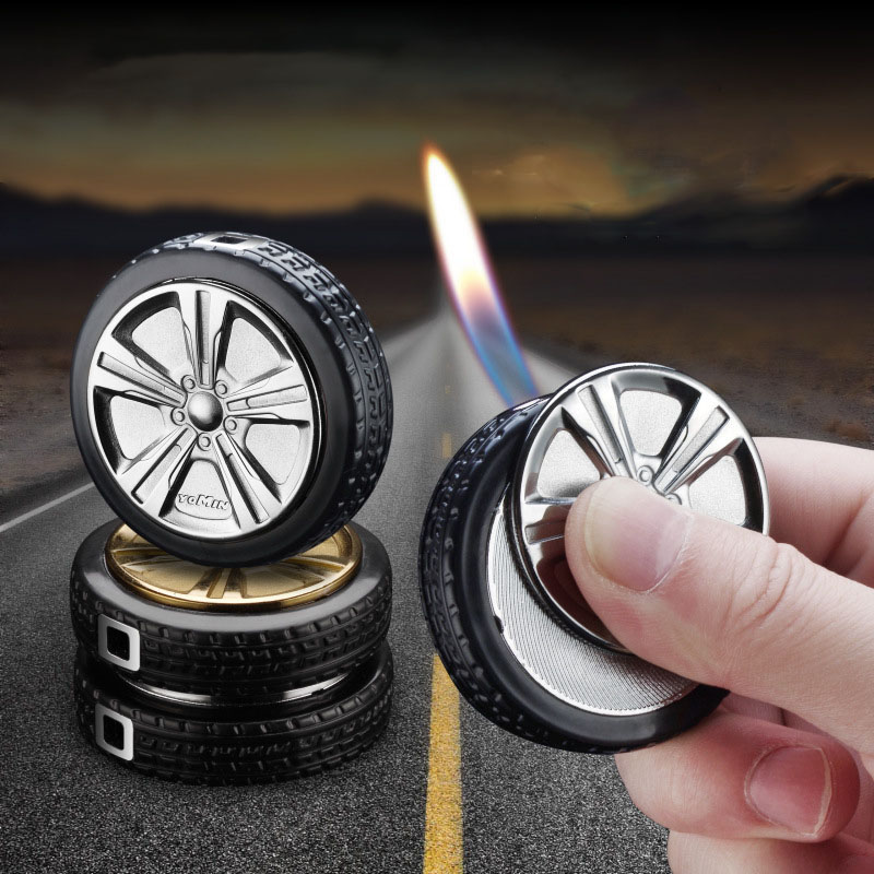 Side cut Gas Lighter Torch Lighter Turbo Lighters Smoking Accessories Tire Modeling Cigar Cigarettes Lighter