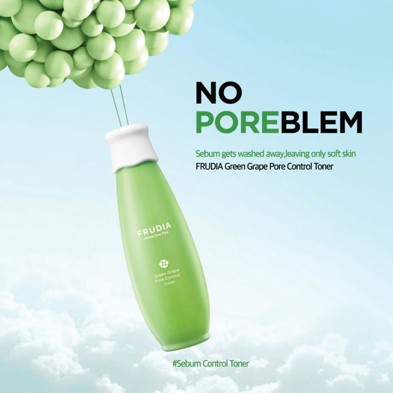 Facial Toner - Green Grape Pore Control Toner Frudia Moisturize Emulsion Essence Face Care Skin Care Korea Cosmetic