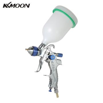 KKmoon 601 Airbrush Kit HVLP Air Spray Gun Gravity Feed Paint Sprayer Air Brush Set Stainless Steel 1.4mm 1.7mm 2.0mm Nozzle