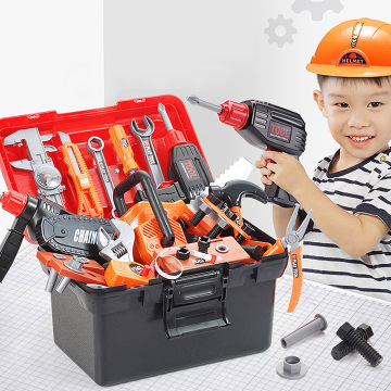 42 pcs Baby Boys Toolbox Kit Educational Toys Kids Simulation Repair Tools Toys Drill Game Learning Engineering Puzzle Toys