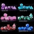 Moonstone 10mm Mini DND Dice Set for MTG RPG Dungeons and Dragons Role Playing Game, Assorted Colors