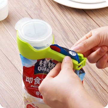 1Pcs New Seal Pour Food Storage Bag Clip Snack Sealing Clip Keeping Fresh Sealer Clamp Food Saver Travel Kitchen Tools