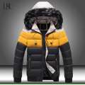 2020 New Cotton Jacket Men Coat Fashion Hip Hop Windbreaker Coats Mens Fur Hooded Bomber Parka Male Outdoor Snow Hoodies Outwear