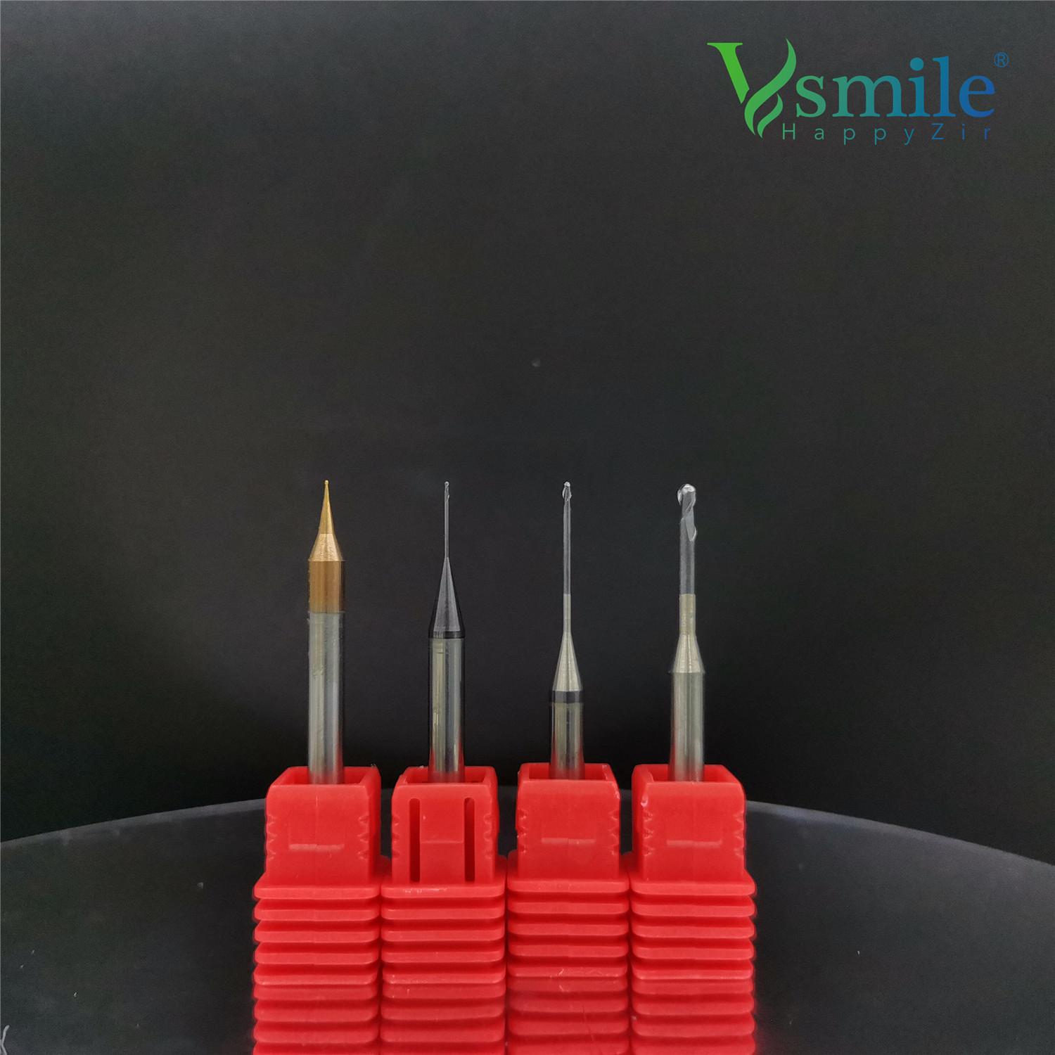 DC/DLC/Rainbow coating milling burs for zirconia block disc dental lab use dental milling tools compatible Roland CADCAM machine