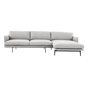 Modern Outline Fabric Sectional Sofa Replica