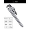 Aluminum Industrial Grade Pipe Wrench Household Universal Wrench Quick Dual Purpose Multifunctional Plumbing Large Pipe Wrench