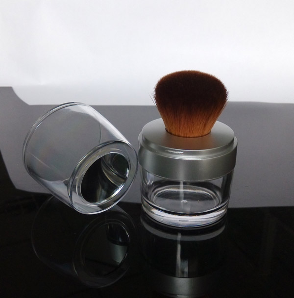 loose mineral powder brush puff jar foundation brush with powder brush and sifter makeup brush for cosmetics