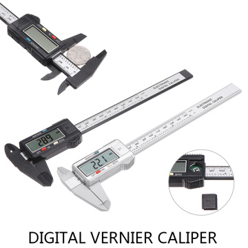 Black/Silver Electronic Vernier Caliper LCD Digital Caliper Micrometer Gauge For Measurement Tool 6 Inch 150mm