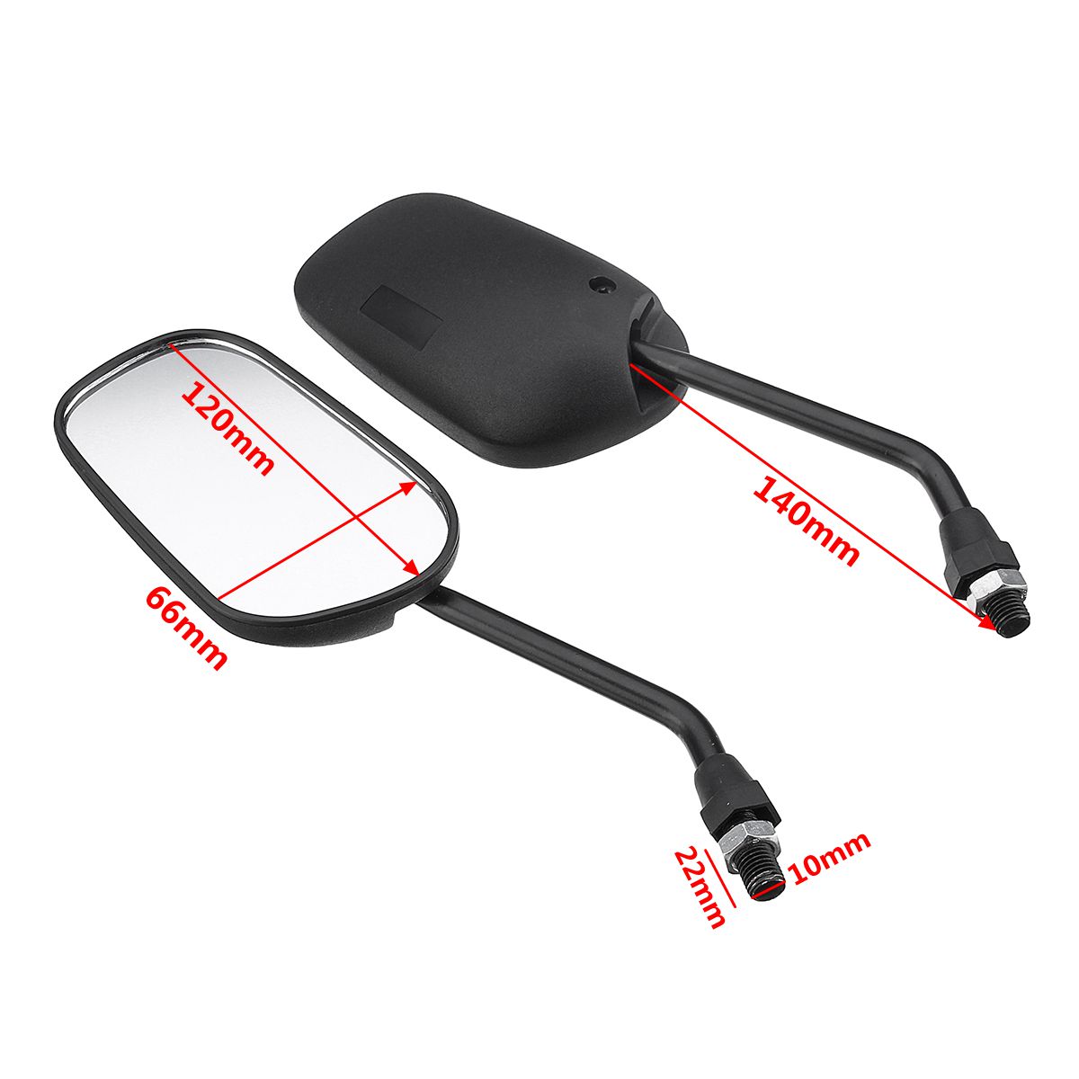 Pair air Left&Right Universal Motorcycle Mirror Scooter E-Bike Rearview Mirrors Electrombile Back Side Mirror SH-1667