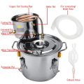 2GAL/10L Durable Distiller Moonshine Alcohol Stainless Copper DIY Home Water Wine Essential Oil Brewing Kit