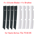 Silicone Blades Brushes Replacement for Neato Botvac 70e 75 80 85 all D-Series Connected Vacuum Cleaner Parts accessories