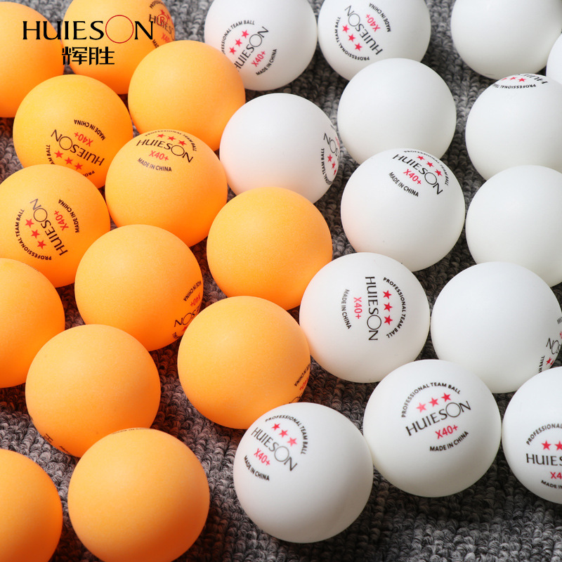 50/100pcs 3-Star Ping pong Ball Professional X40+ ABS 2.8g Table Tennis Balls White Orange Amateur Advanced Training Team Balls