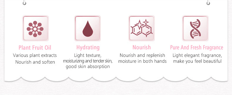 GMP FDA BIOAQUA fruit perfume natural hand cream tube for hand care