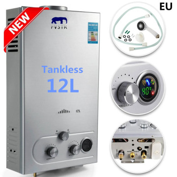 Fast Shipping! 12L LPG GAS Hot Water Heater Propane Tankless Instant Boiler Stainless Steel CE