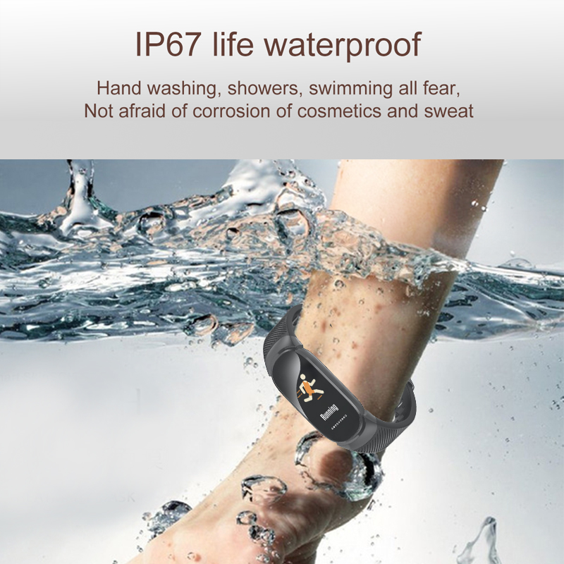 LIGE Sport Smart Bracelet Women Men Waterproof Smart Watch Heart Rate Blood Pressure Pedometer Smart Wristband For Android iOS