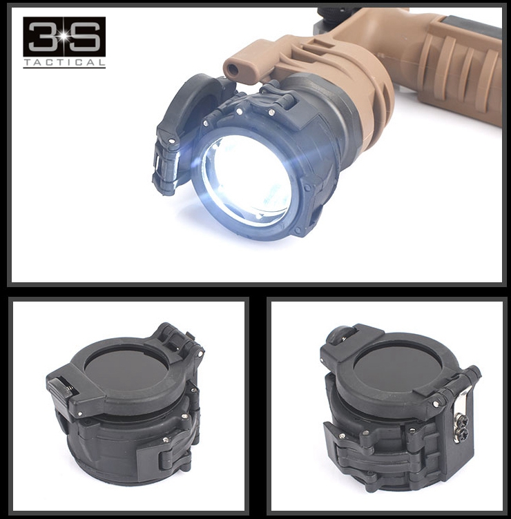 42mm Diameter Tactical Surefir Flashlight M961 Scout Light M910 IR Light Cover IR Filter FM14 (1.62")