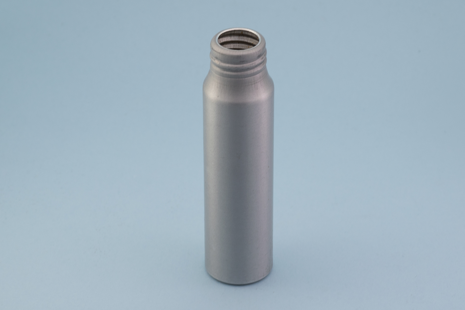 50 mL Silver Screw Aluminum  Bottle with 20/410 Neck