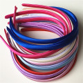 3pcs/lot Girls Head Hoop Hair Clasp For Women Colored Satin Covered Resin Hairbands Ribbon Covered HeadBand Hair Accessories