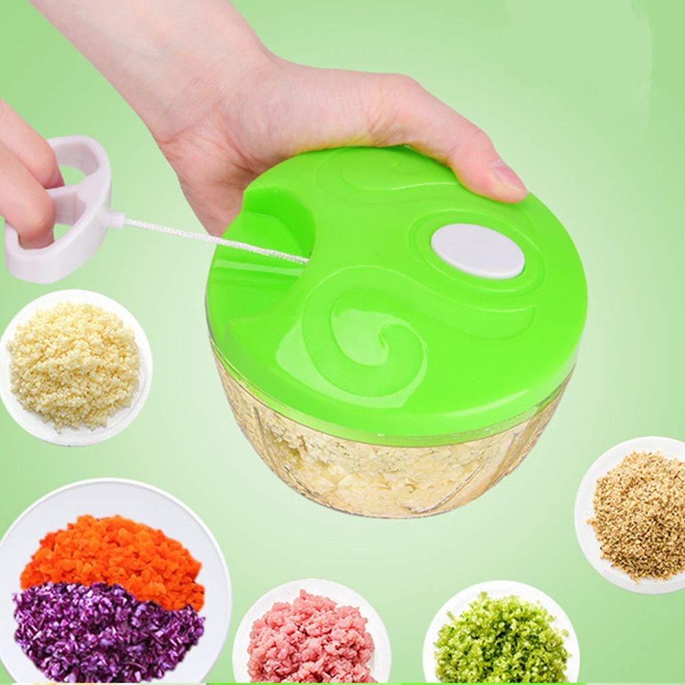 500ml Powerful Meat Grinder Hand-power Food Chopper Mincer Mixer Blender to Chop Meat Fruit Vegetable Nuts Shredders