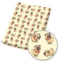 Polyester Cotton Fabric Dinosaur Dog Cartoon Animals Printed Fabric DIY Sewing Home Textile Garment Material 45*150cm/pc 80g
