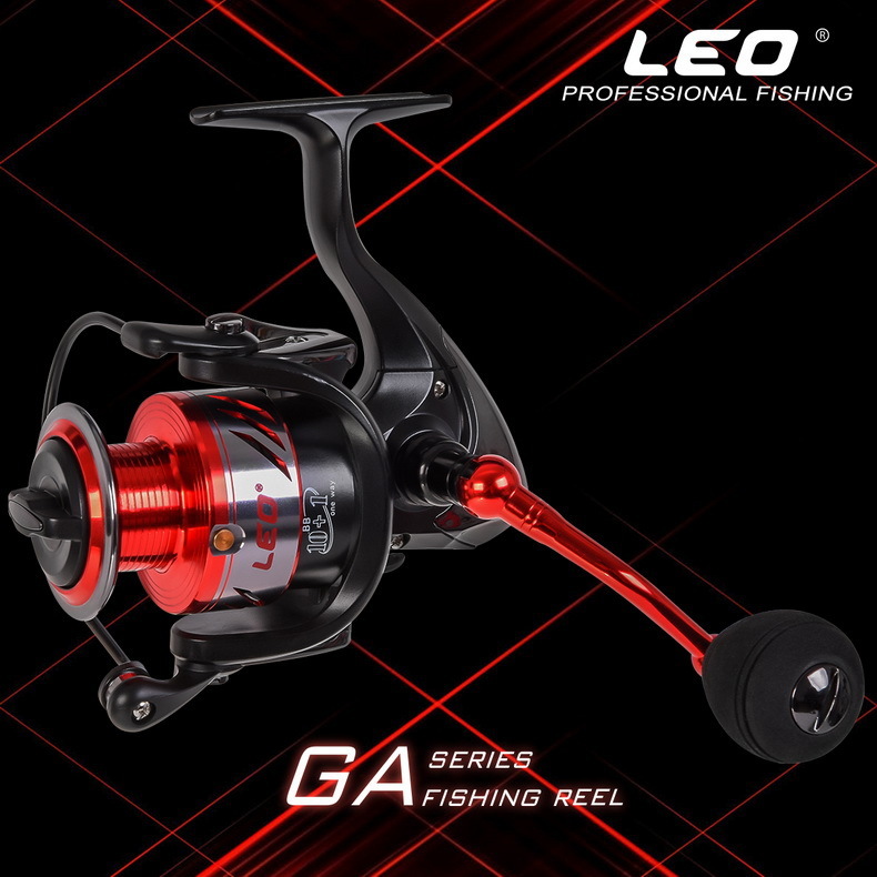 Genuine Leo High-end Metal fishing reel Long trolling Spinning Wheel 10+1BB Rocker Aluminum alloy coil Saltwater Molinete Trolls