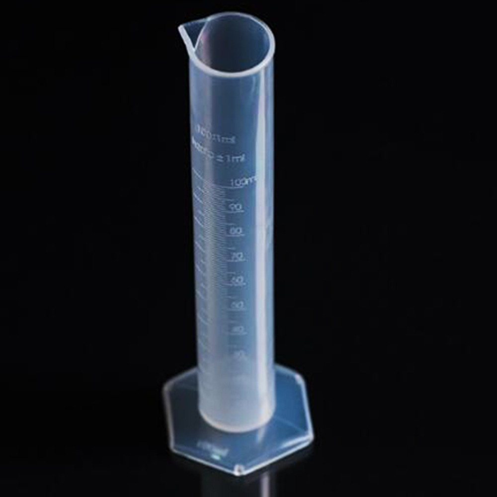 100ml Transparent Plastic Measuring Cylinder Graduated Cylinders for Lab Supplies Chemistry Tools School Lab Supllies