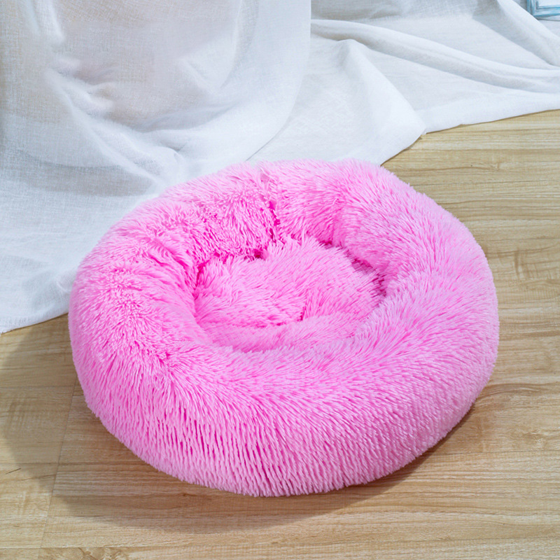 Chihuahua Round long wool pets accessories plush dog bed kennels for dogs Pet bed for cat cats products for pets supplies