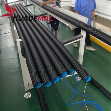 PP PE Double wall corrugated pipe production line machine