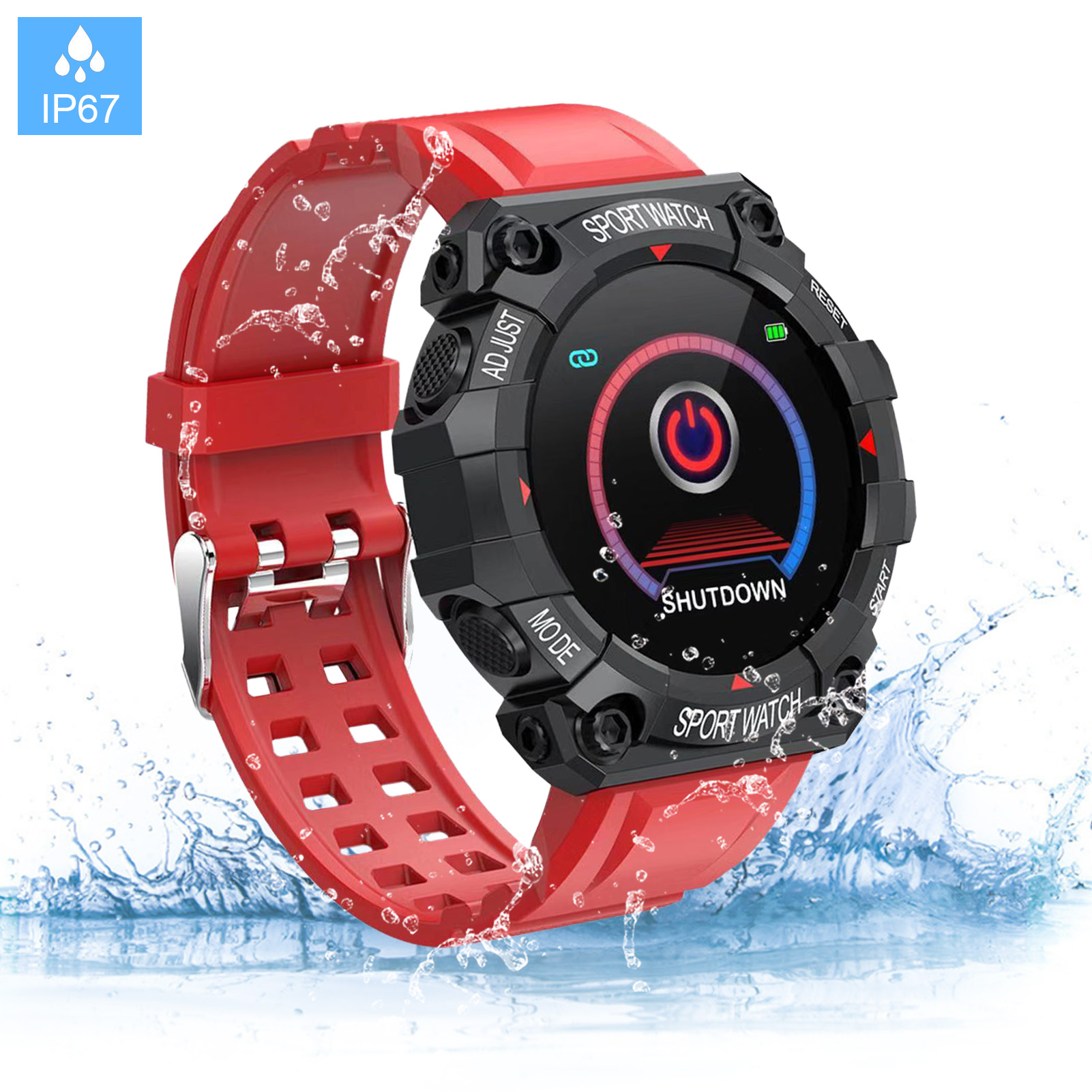 1.3inch Smart Sport Watch Waterproof Activity Tracker Fitness Tracker Smartwatch Clock Support Vibration For Android Iso Watch