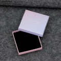 Jewelry Boxes Paper Gift Box Light Purple Black Velvet Bag Necklace Bracelet Bangle Pendant Jewelry Case Gift Box Simple Style