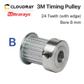 Smartrayc CO2 Laser Metal Parts Synchronous Gear 6.35/8/12mm for DIY CO2 Laser Engraving Cutting Machine