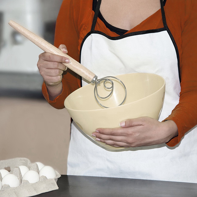 Professional-Grade Danish Dough Whisk Blender 4-Pack Baking Tools Hand Craft Dessert Dough Blender Eggbeater Flour Mixer