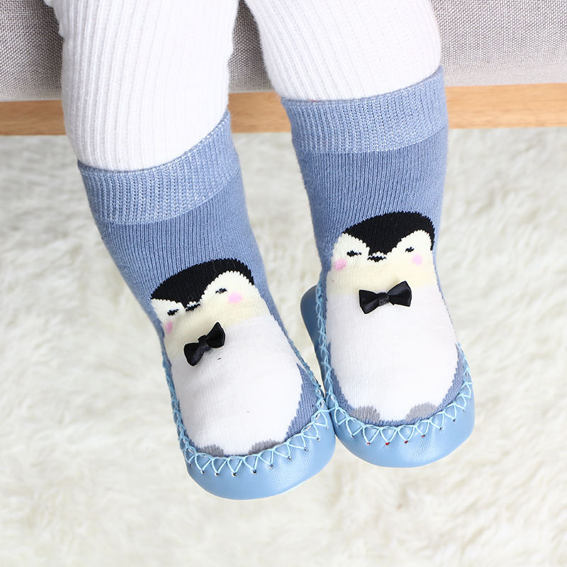 Toddler Indoor Sock Shoes Newborn Baby Anti-slip Socks Winter Thick Terry Cotton Baby Girl Sock with Rubber Soles Infant Sock