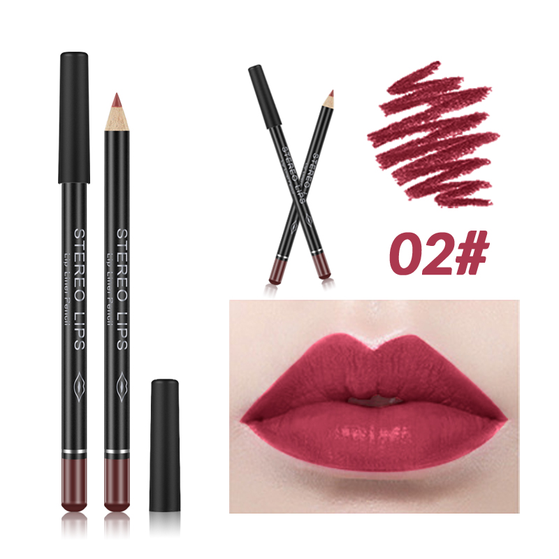 1pcs Lip Liner Professional Multi-functional Matte Lipliner Pencil Long Lasting Waterproof Lip Eye Brow Makeup Cosmetic TSLM1