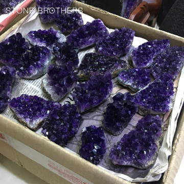100g-300g Natural Raw Amethyst Quartz Purple Crystal Cluster Healing Stones Specimen Home Decoration Crafts Decoration Ornament