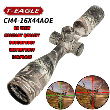 Hot new T-Eagle CM4-16x44AOE Tactical RiflesScope AirRifle sniper Optics Rifle Scopes sight camouflage HD R/G Hunting Scopes