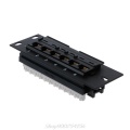 6 Port CAT5 CAT5E Patch Panel RJ45 Networking Wall Mount Rack Mount Bracket S02 20 Dropship